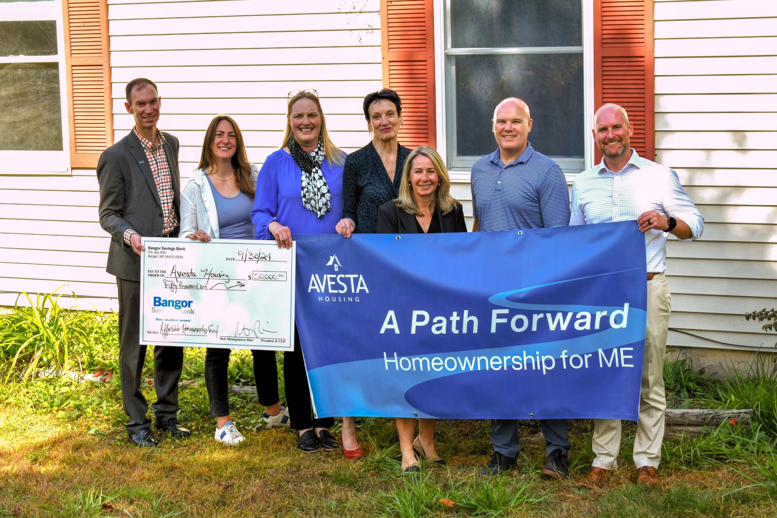 Avesta receives Bangor Savings $50k donation toward homeownership program