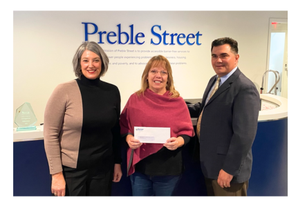 Norway Savings Bank donates surprise $3,000 check to Preble Street